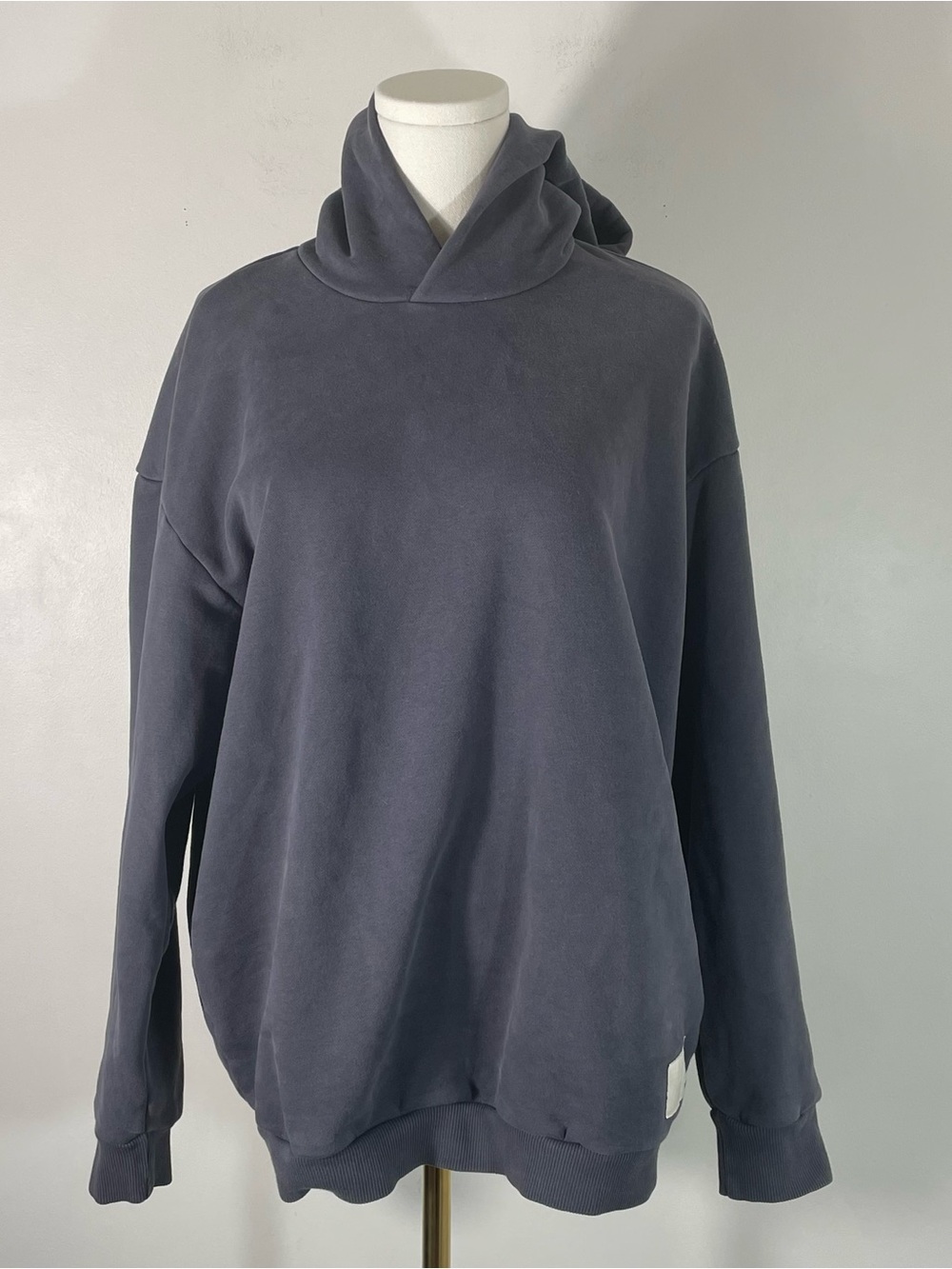 Vuori Restore Oversized Women's Charcoal Gray/Blue Hoodie Pullover Size S